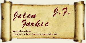Jelen Farkić vizit kartica